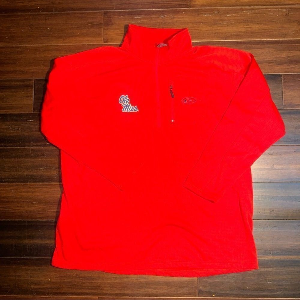 Ole Miss Drake 3/4 Sleeve Pullover: 3X